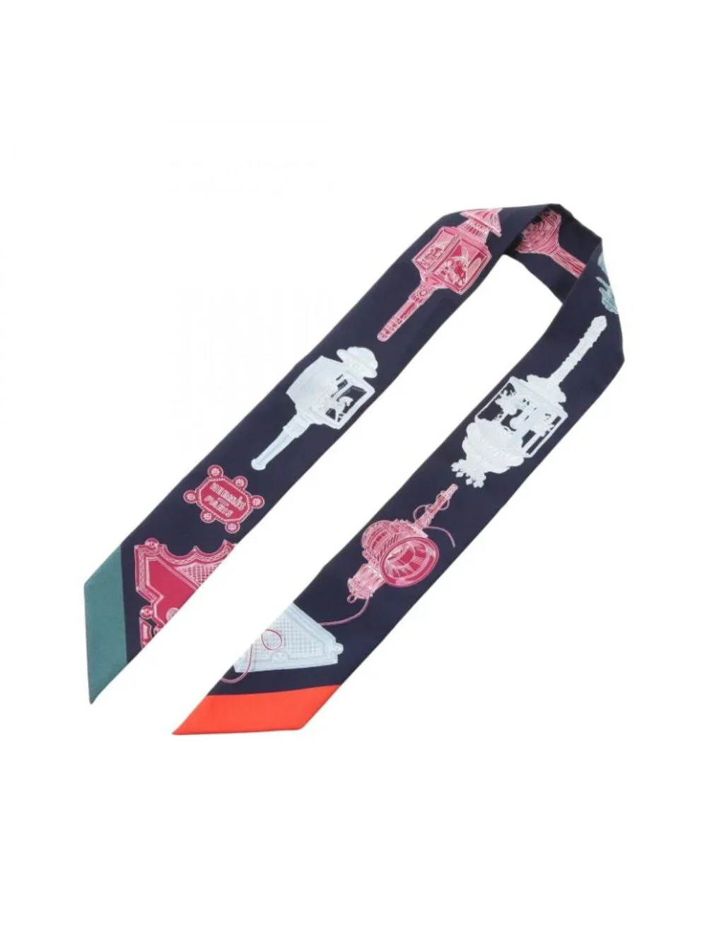 Hermes Scarf Twilly Merveilleuses Lanternes Ribbon Silk